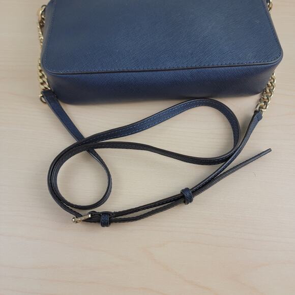 Michael Kors Navy Saffiano Leather Crossbody Bag - Picture 8 of 13